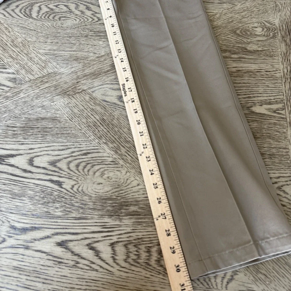 Dockers Mens Slim Fit Chinos Khaki Tan Flat Front Dress Pants 29x32